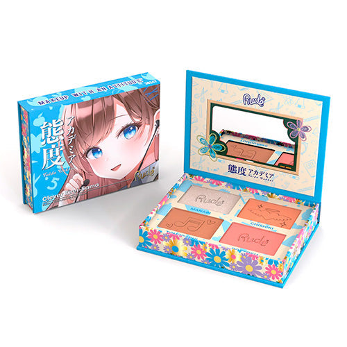 Rude Manga Collection Face Palette 4 Colors 0.39oz/ 11.2g