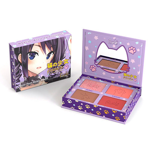 Rude Manga Collection Face Palette 4 Colors 0.39oz/ 11.2g