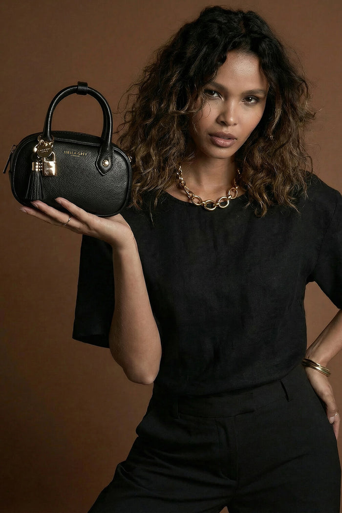 Ruthanna Black Mini Bowler