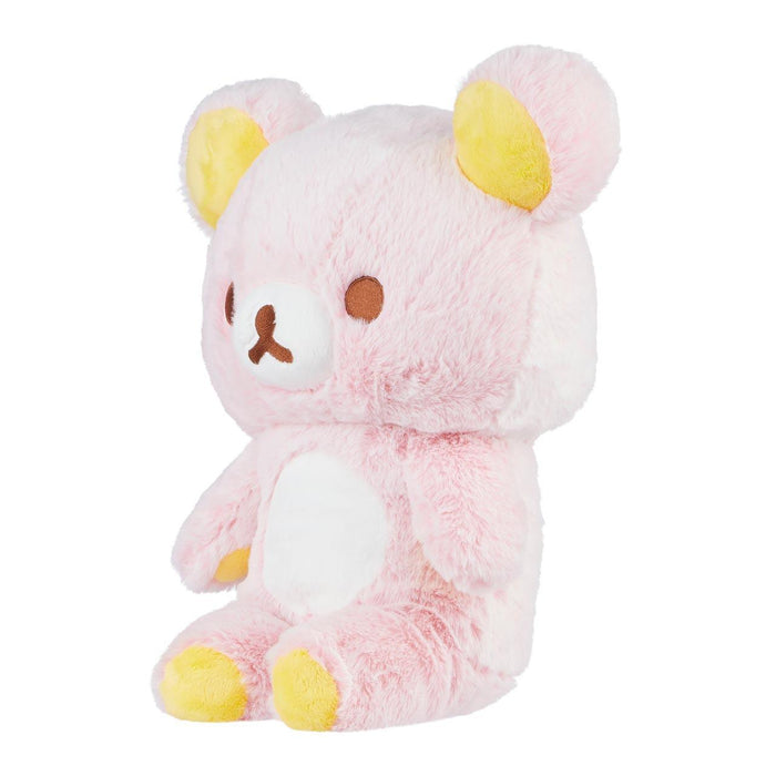 San-X Rilakkuma Original Long Pile Sherbet Series Plush - Soft Pink