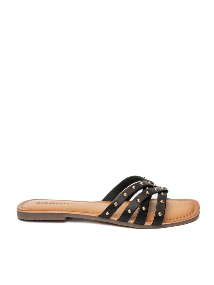 GIOSEPPO sandalo borchie nero 75165 HOPEDALE-NERO