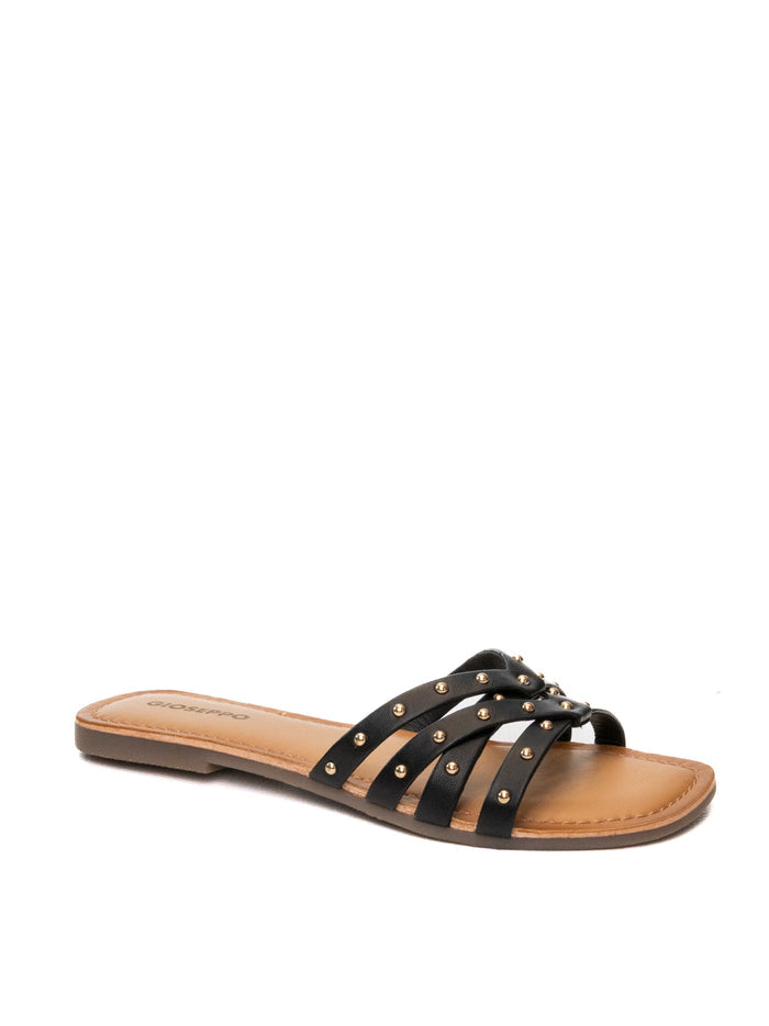 GIOSEPPO sandalo borchie nero 75165 HOPEDALE-NERO