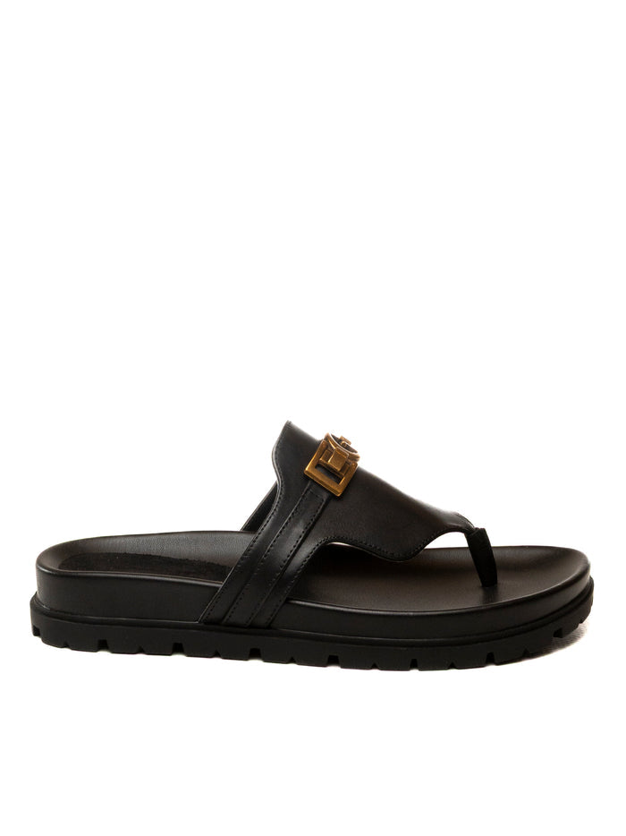 GUESS Sandalo farron nero FLJFRR LEA03 FARRON-BLK