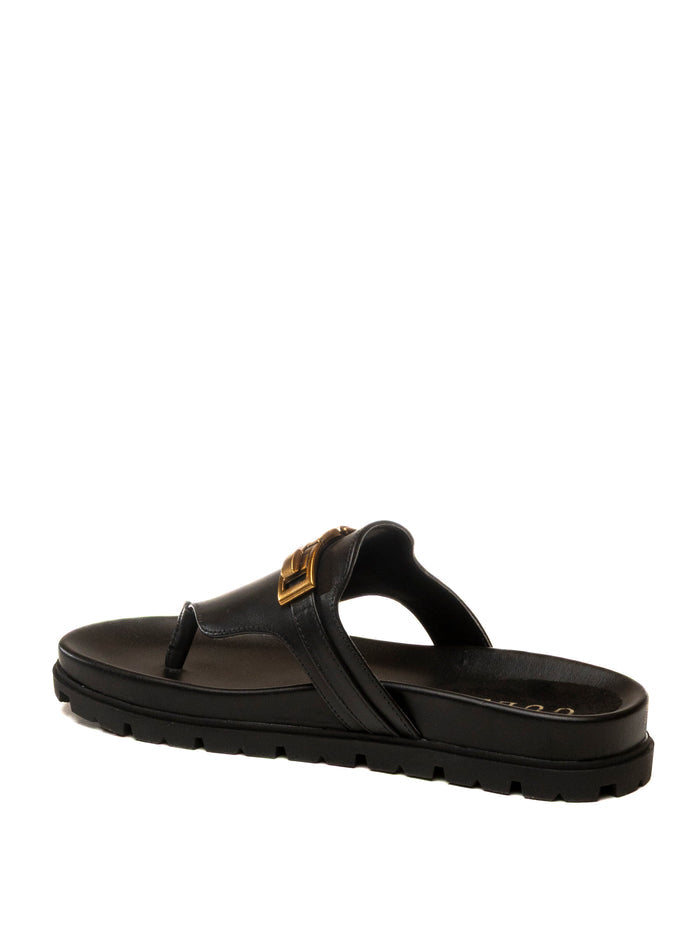 GUESS Sandalo farron nero FLJFRR LEA03 FARRON-BLK