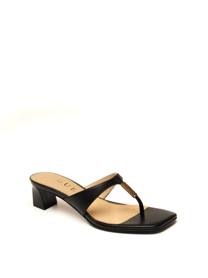 GUESS Sandalo yaiza nero FLJYZA LEA03 YAIZA-BLK
