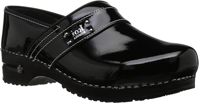 Sanita Black Lindsey Professional Patent Leather Shoes