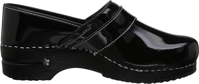 Sanita Black Lindsey Professional Patent Leather Shoes