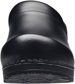 Sanita Black PU Coated Leather Shoes