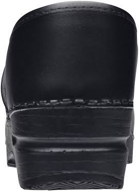 Sanita Black PU Coated Leather Shoes
