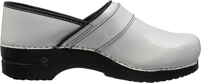 Sanita White Lindsey Professional Patent Leather Shoes