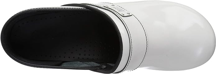 Sanita White Lindsey Professional Patent Leather Shoes