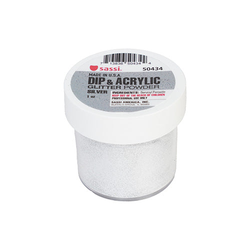 Sassi Dip and Acrylic Color Glitter Powder 1oz