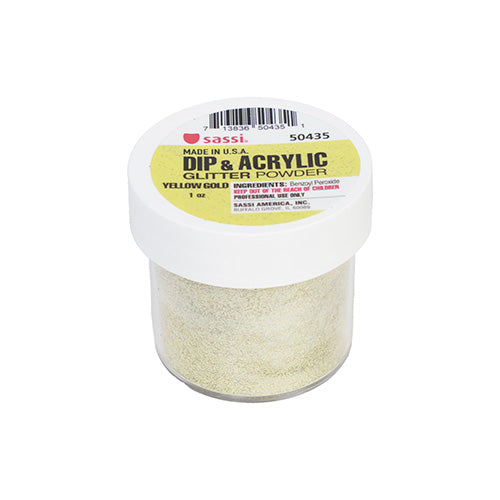Sassi Dip and Acrylic Color Glitter Powder 1oz
