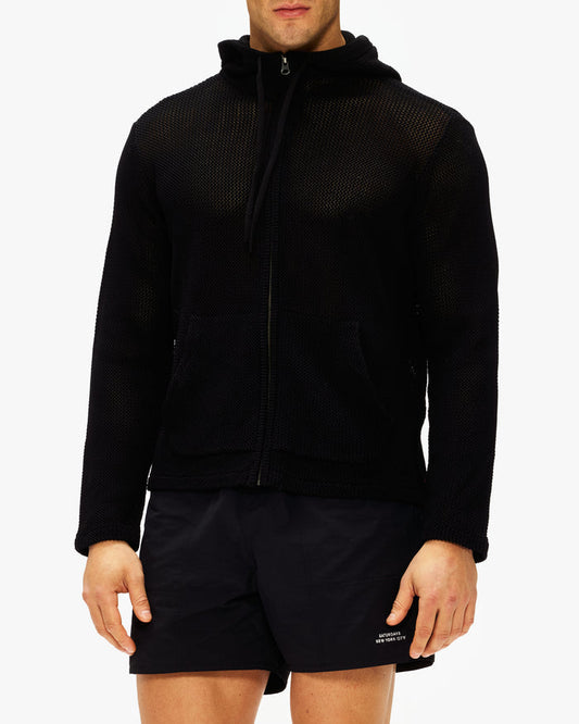 Saturdays NYC Mesh Knit Hoodie
