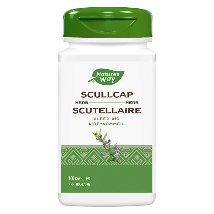 Bottle of Nature's Way Scullcap Herb 100 Capsules