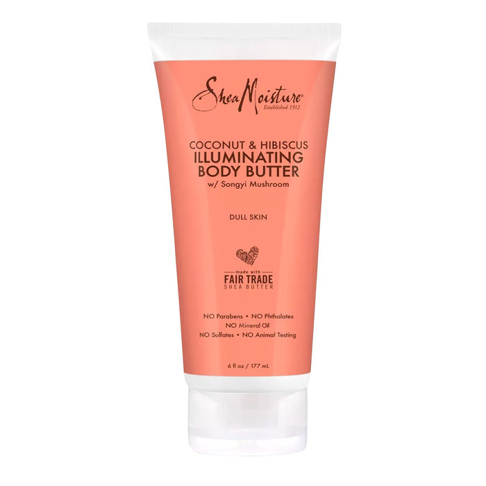 Shea Moisture Coconut n Hibiscus Illuminating Body Butter 6oz - ikatehouse