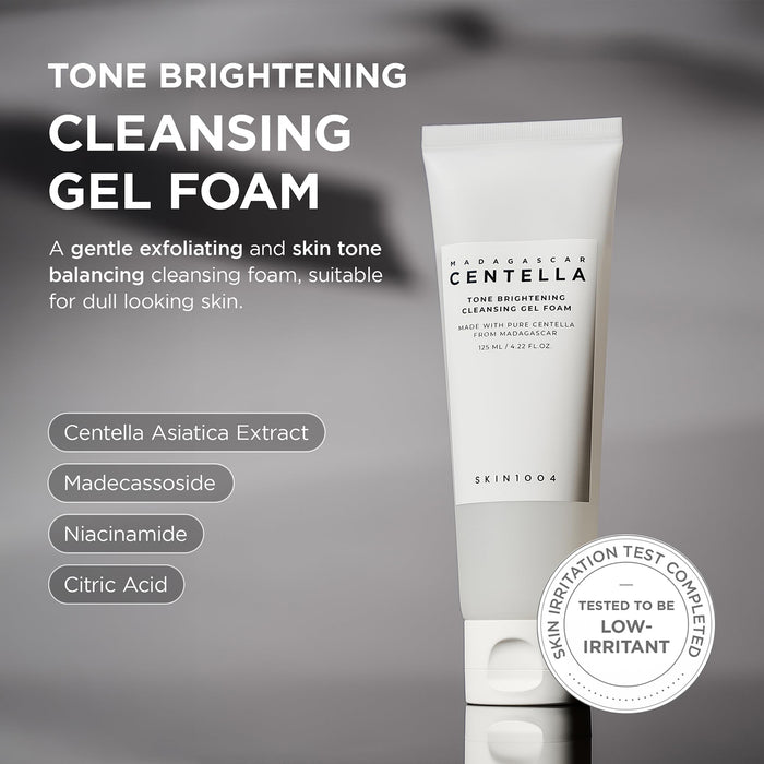 Skin 1004 Madagascar Centella Tone Brightening Cleansing Gel Foam 4.22oz/ 125ml
