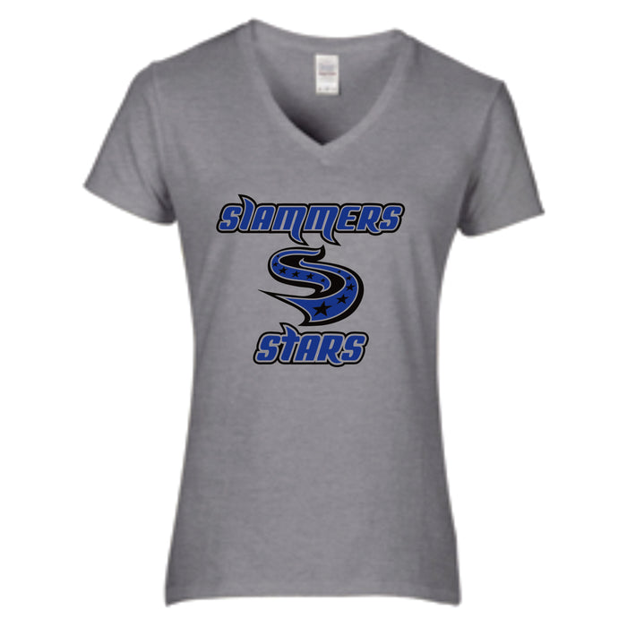 Slammers Stars Ladies Short Sleeve Tee- STAR DESIGN