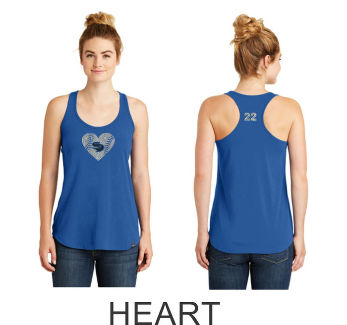 Slammers Stars Next Level Racerback Tank