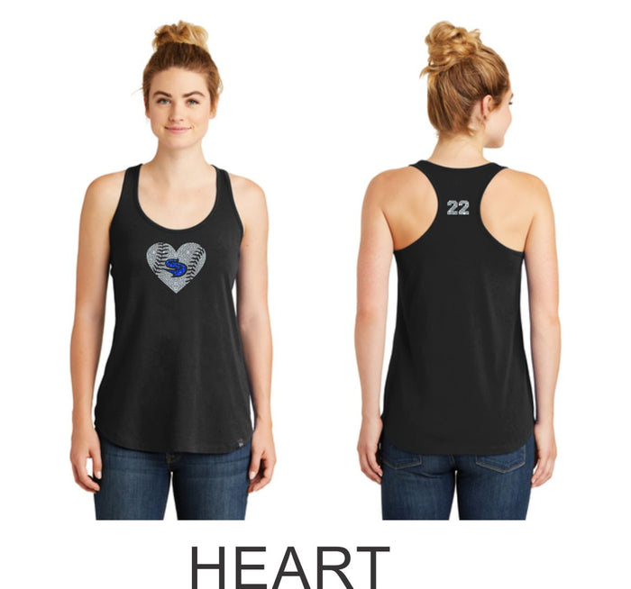 Slammers Stars Next Level Racerback Tank