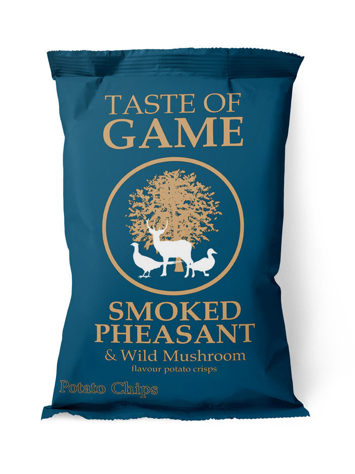 Smoked Pheasant and Wild Mushroom Crisps 150g (Case of 12)