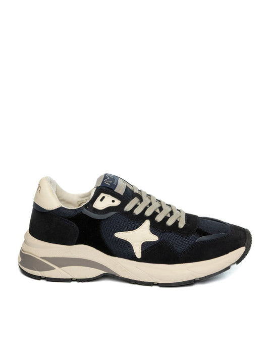 AMA BRAND DELUXE Sneaker moon camoscio blu MOON U 4448-BLU