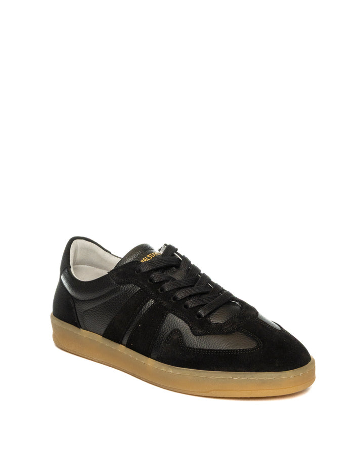 NATIONAL STANDARD Sneaker pelle nero ED.33U MEN.090-NERO