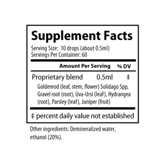Solidago Complex supports healthy kidney function and promotes urinary tract health. Formulated with diuretic and tonic herbs traditionally used to assist the body’s natural cleansing processes and support urinary comfort.