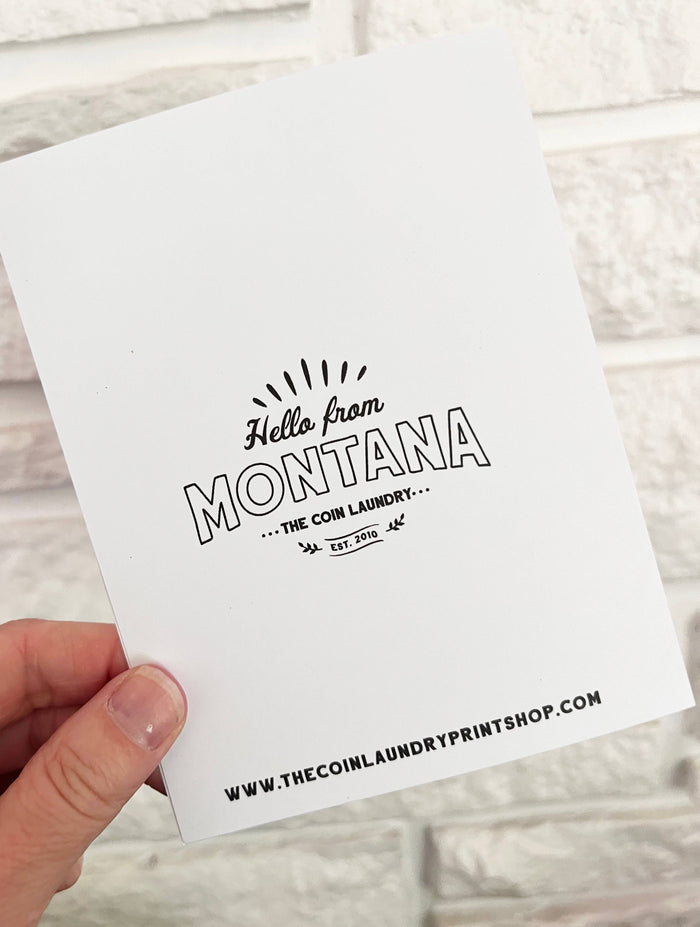 Funny Sorry About My Kid card by The Coin Laundry featuring humorous handwritten-style text on a white background.