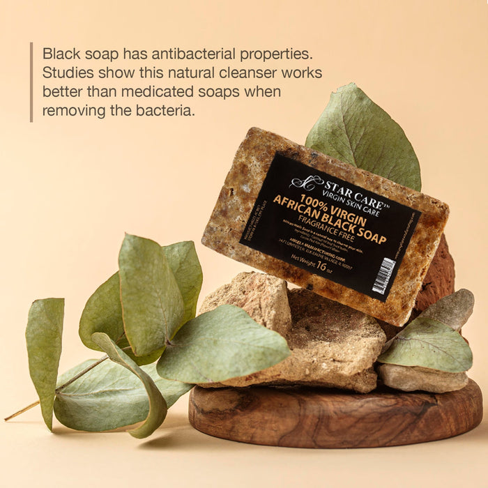 Star Care 100% Virgin African Black Soap - ikatehouse