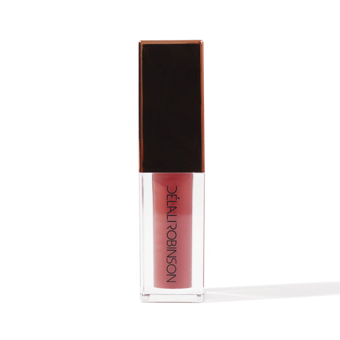 Lipgloss tube on white background