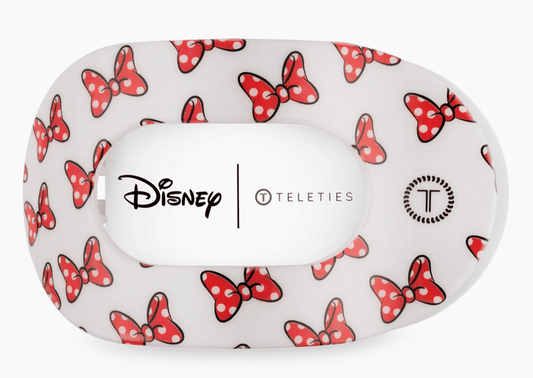Teleties Flat Round Hair Clip | Large | Minnie Mouse Loves Her Bows! - Aesthetics By Kell