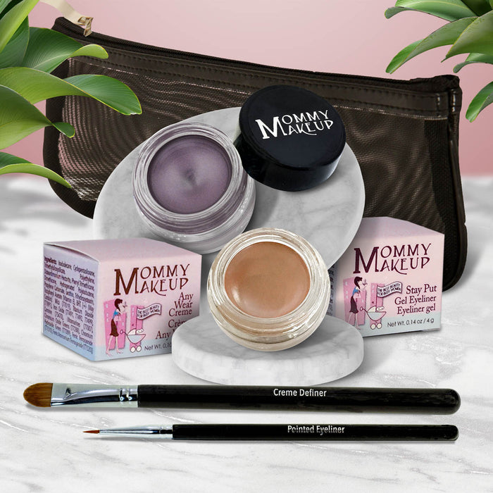 Misty Mocha - A Matte Cool Mocha Beige / Amethyst - Deep eggplant