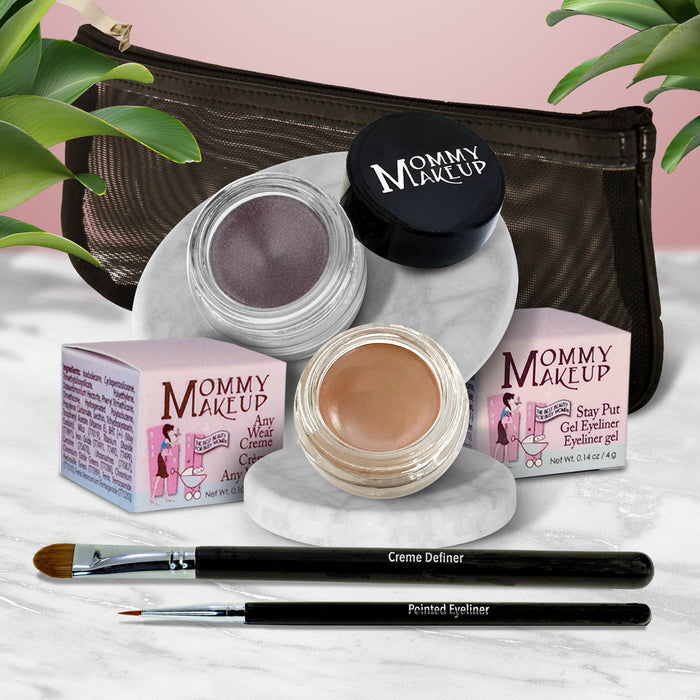 Misty Mocha - A Matte Cool Mocha Beige / Black Orchid - Luscious metallic black burgundy