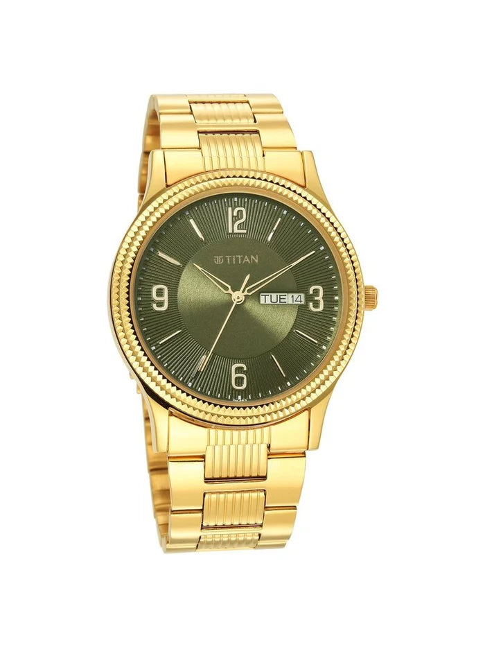 Titan Karishma Round Green Dial Analog Watch - NU1650YM08