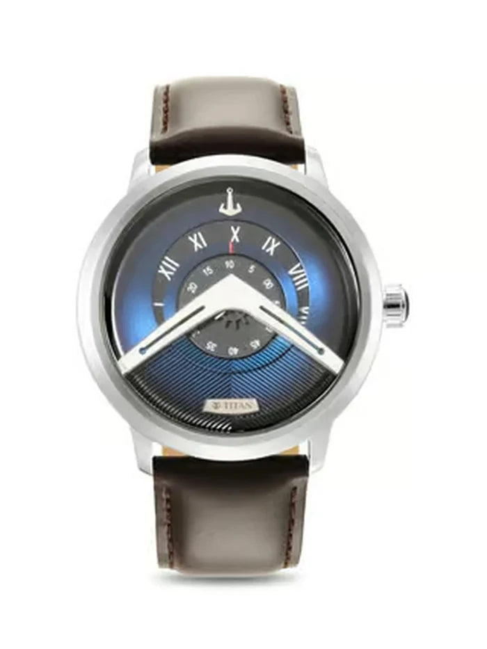 Titan Round Analog Watch - NR1828SL01