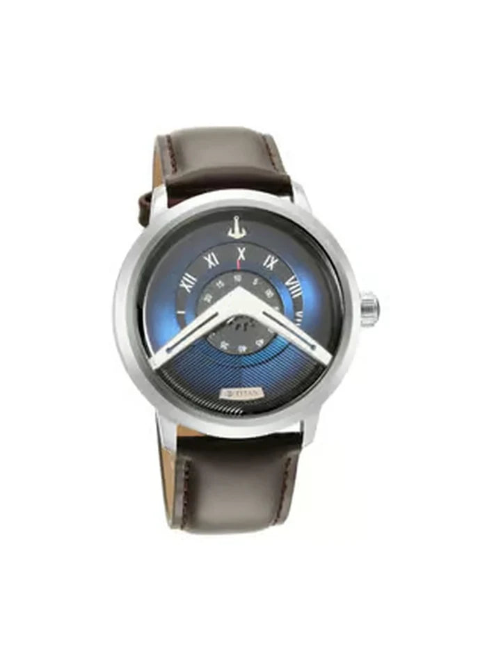 Titan Round Analog Watch - NR1828SL01