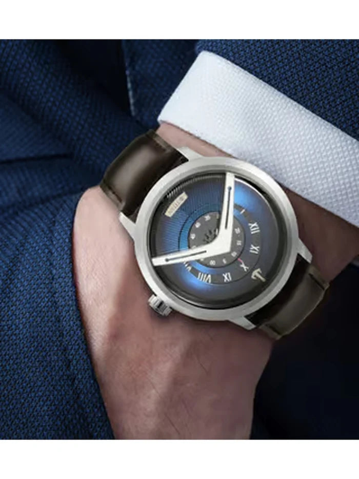 Titan Round Analog Watch - NR1828SL01