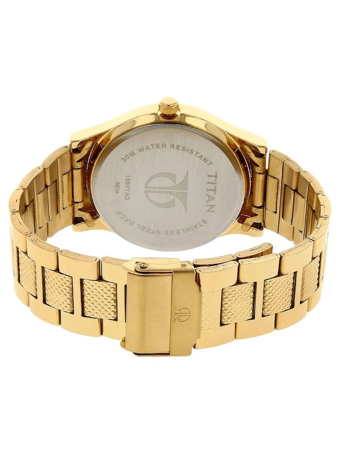 Titan Round Silver Dial Analog Watch - NU1650YM05