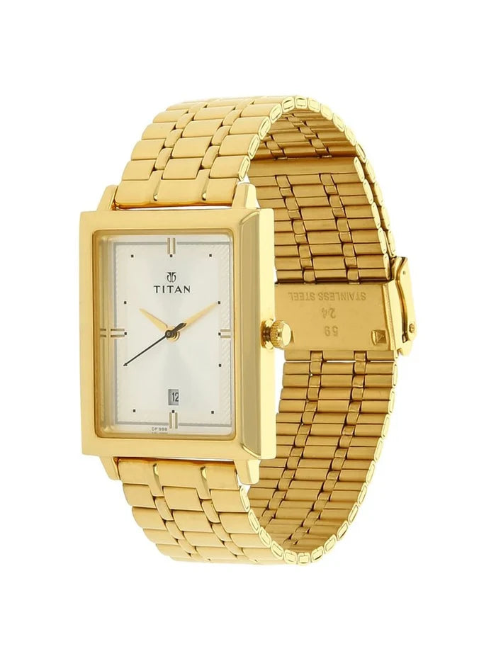 Titan Round Silver Dial Analog Watch - NU1715YM01
