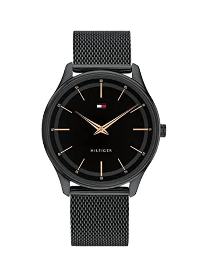 Tommy Hilfiger  Round Black Dial Analog Watch - TH1710470