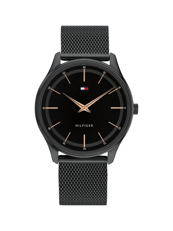 Tommy Hilfiger  Round Black Dial Analog Watch - TH1710470