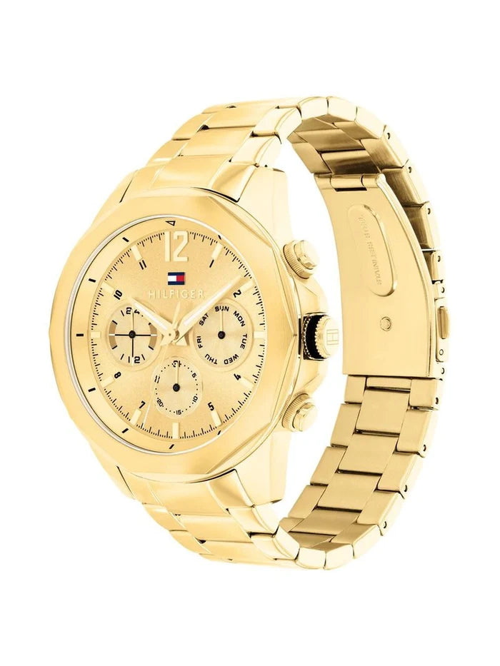 Tommy Hilfiger  Round Gold Dial Analog Watch - NTTH1792060