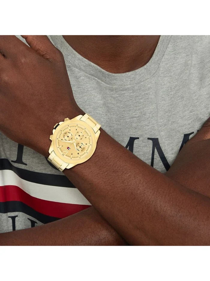 Tommy Hilfiger  Round Gold Dial Analog Watch - NTTH1792060