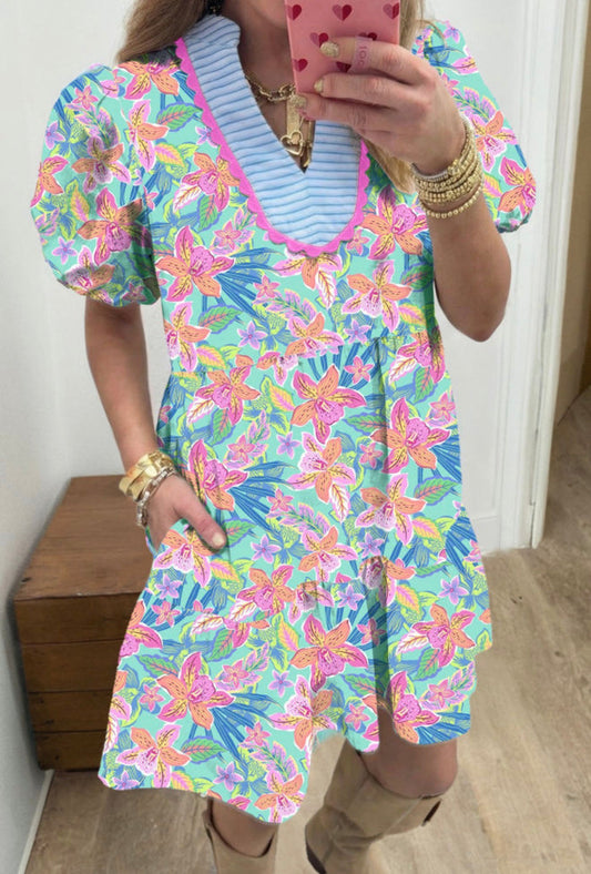 Tropical Floral Dress
