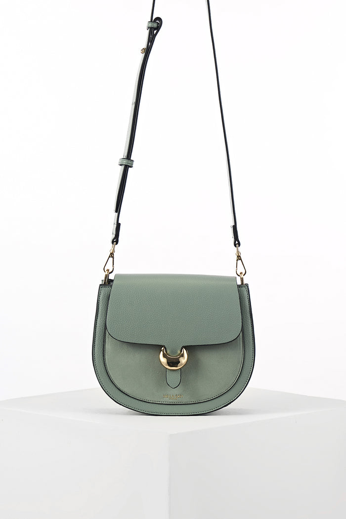 Venetia Spearmint Green Saddle Crossbody
