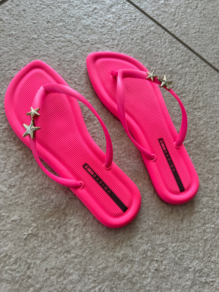 Voices Puff Ocean Flip Flops