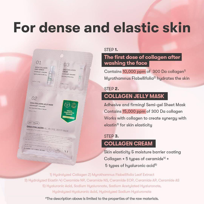VT CICA Collagen All In One 3Step Mask 1 pc