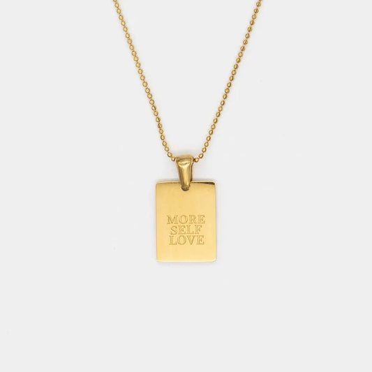 Waterproof More Self Love Necklace